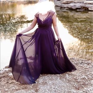 Hayley Paige lace Formal dress.